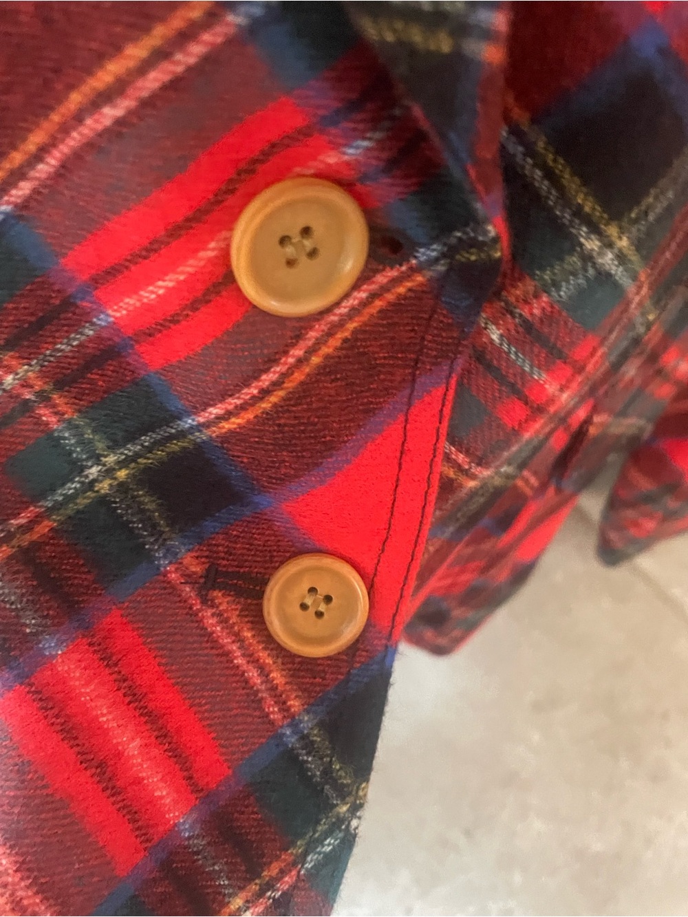 Smythe Red Plaid Blazer with Black and Green Accents - Picture 6 of 10